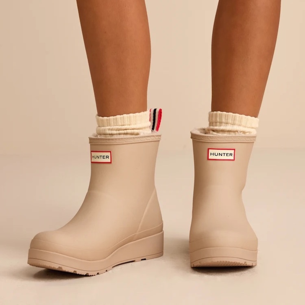 Hunter Play Insulated Shearling Short Rain Boots